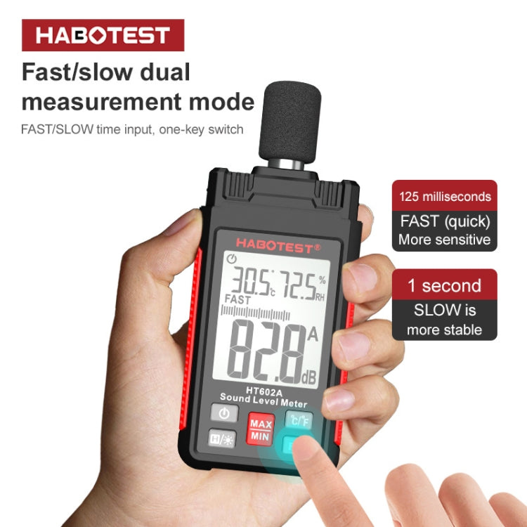 HABOTEST HT602 Multifunctional Digital Display Noise Decibel Tester - Electronic Test by HABOTEST | Online Shopping UK | buy2fix