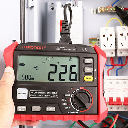 HABOTEST HT5910 Leakage Switch & Loop Resistance Tester - Consumer Electronics by buy2fix | Online Shopping UK | buy2fix