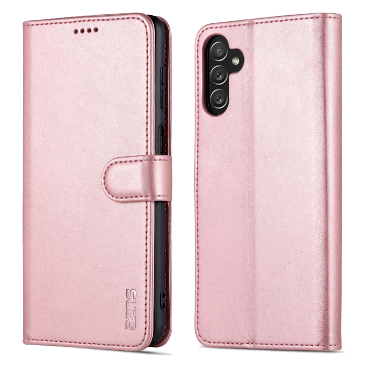 For Samsung Galaxy A14 5G AZNS Skin Feel Calf Texture Flip Leather Phone Case(Rose Gold) - Galaxy Phone Cases by AZNS | Online Shopping UK | buy2fix