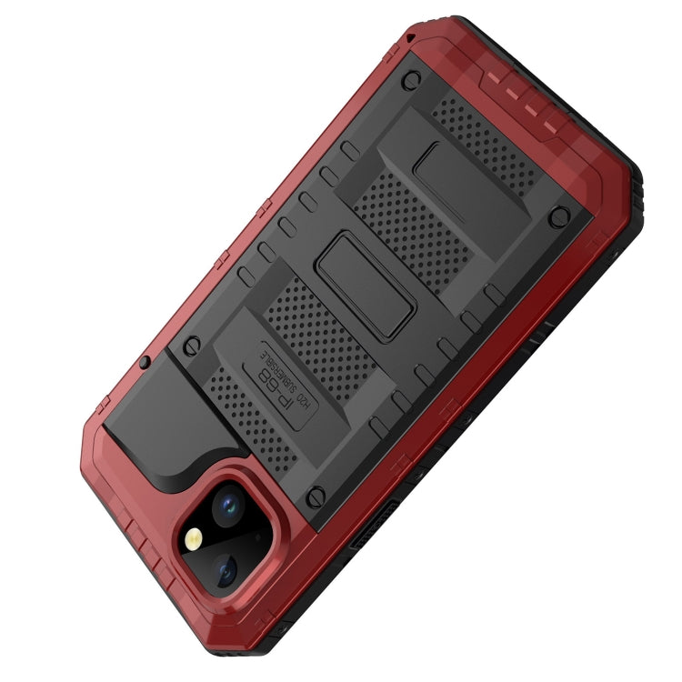 For iPhone 14 RedPepper Wolf 360 Full Body Rugged Life Waterproof Phone Case(Red) - iPhone 14 Cases by RedPepper | Online Shopping UK | buy2fix