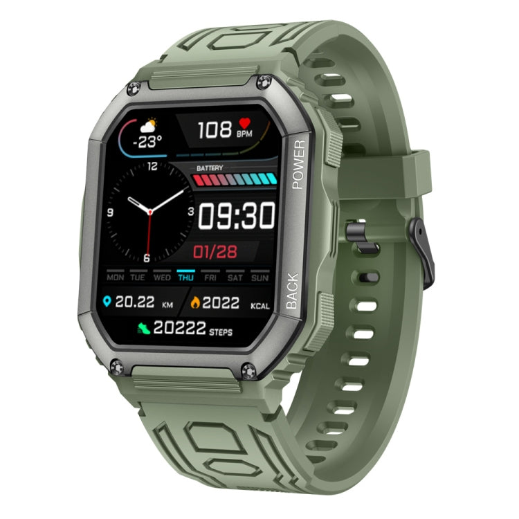 K6 1.8 inch IP67 Waterproof Smart Watch, Support Heart Rate / Sleep Monitoring(Green) - Smart Wear by buy2fix | Online Shopping UK | buy2fix