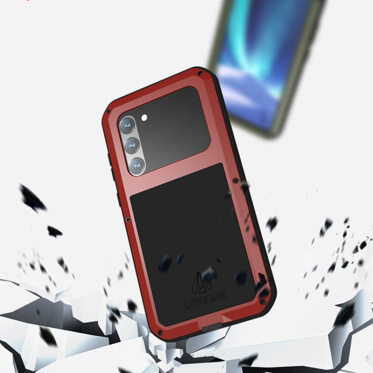 For Samsung Galaxy S23+ 5G LOVE MEI Metal Shockproof Life Waterproof Dustproof Phone Case(White) - Galaxy S23+ 5G Cases by LOVE MEI | Online Shopping UK | buy2fix