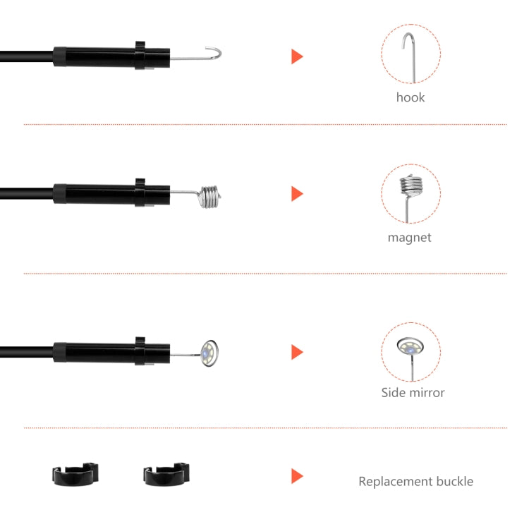 P130 8mm 4.3 inch Single Camera with Screen Endoscope, Length:5m - Consumer Electronics by buy2fix | Online Shopping UK | buy2fix