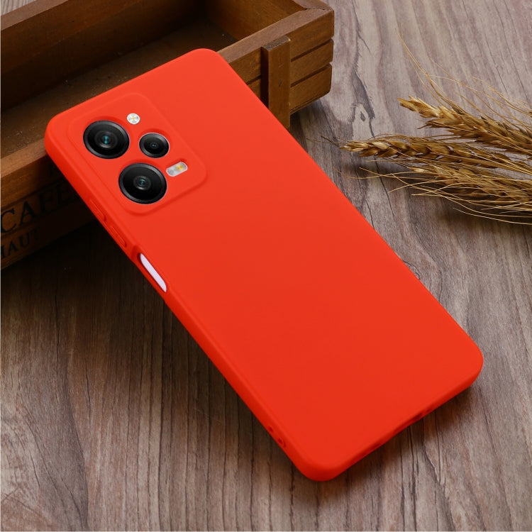 For Xiaomi Redmi Note 12 Pro Speed/Poco X5 Pro Pure Color Liquid Silicone Shockproof Phone Case(Red) - Xiaomi Cases by buy2fix | Online Shopping UK | buy2fix