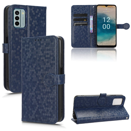 For Nokia G22 4G Honeycomb Dot Texture Leather Phone Case(Blue) - Nokia Cases by buy2fix | Online Shopping UK | buy2fix