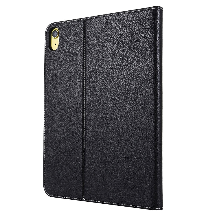 For iPad 10th Gen 10.9 2022 GEBEI Silk Texture Flip Tablet Leather Case(Black) - iPad 10th Gen 10.9 Cases by GEBEI | Online Shopping UK | buy2fix