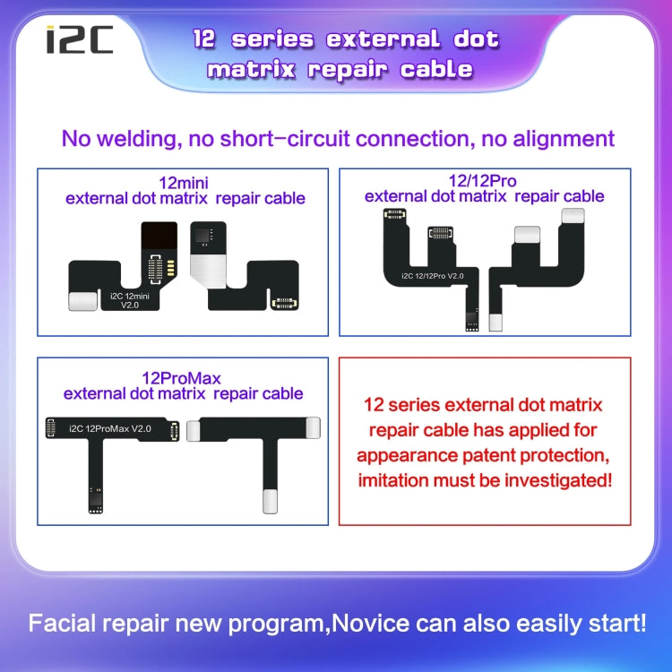 For iPhone 11 Pro / 11 Pro Max i2C MC12 SK-BOX Dot-matrix Flex Cable V2.0 - Repair & Spare Parts by buy2fix | Online Shopping UK | buy2fix