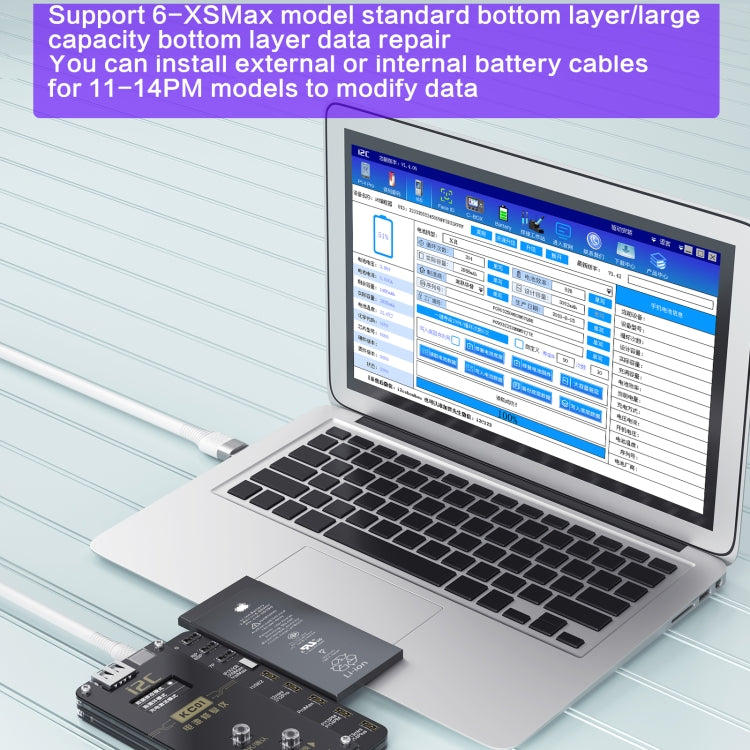 i2C KC01 Multi-function Comprehensive Battery Repair Instrument for iPhone 6-14 Pro Max, Version:Standard Version - Test Tools by i2C | Online Shopping UK | buy2fix