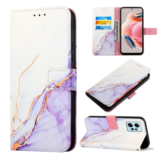For Xiaomi Redmi Note 12 4G Global PT003 Marble Pattern Flip Leather Phone Case(LS006) - Note 12 Cases by buy2fix | Online Shopping UK | buy2fix