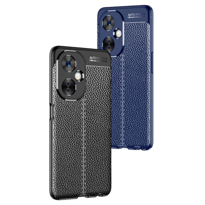 For OnePlus Nord CE 3 Lite Litchi Texture TPU Phone Case(Blue) - OnePlus Cases by buy2fix | Online Shopping UK | buy2fix