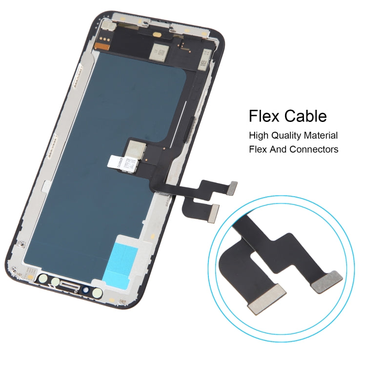 Soft OLED LCD Screen For iPhone XS with Digitizer Full Assembly -  by buy2fix | Online Shopping UK | buy2fix