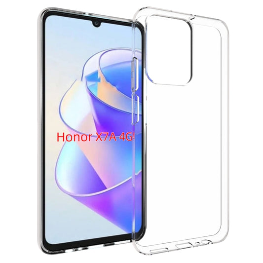 For Honor X7a 4G Waterproof Texture TPU Phone Case(Transparent) - Honor Cases by buy2fix | Online Shopping UK | buy2fix