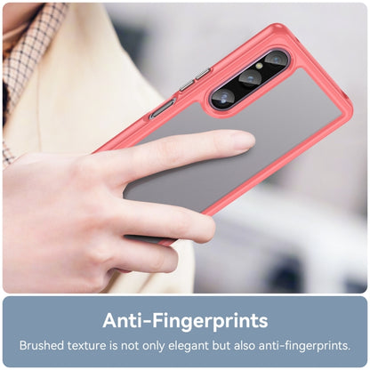 For Sony Xperia 1 V Colorful Series Acrylic + TPU Phone Case(Red) - Sony Cases by buy2fix | Online Shopping UK | buy2fix