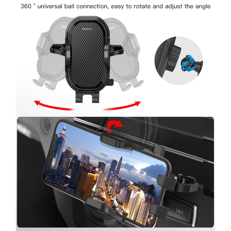 Yesido C84 360 Degree Rotating CD Port Car Phone Holder(Black) - Car Holders by Yesido | Online Shopping UK | buy2fix