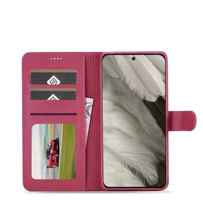 For Google Pixel 7a LC.IMEEKE Calf Texture Horizontal Flip Leather Phone Case(Red) - Google Cases by LC.IMEEKE | Online Shopping UK | buy2fix