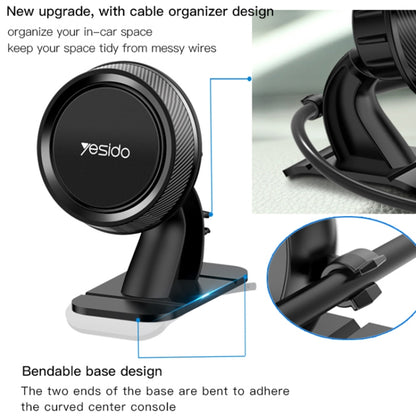 Yesido C60 Car 360 Degree Rotation Magnetic Phone Holder(Black) - Universal Car Holders by Yesido | Online Shopping UK | buy2fix