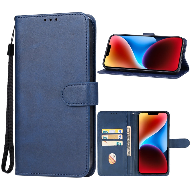 For iPhone 15 Leather Phone Case(Blue) - iPhone 15 Cases by buy2fix | Online Shopping UK | buy2fix