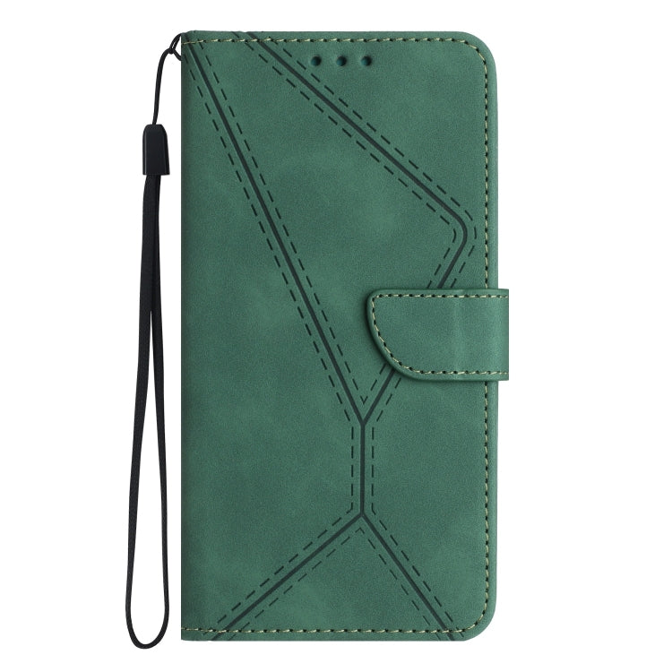 For Sony Xperia 5 IV Stitching Embossed Leather Phone Case(Green) - Sony Cases by buy2fix | Online Shopping UK | buy2fix