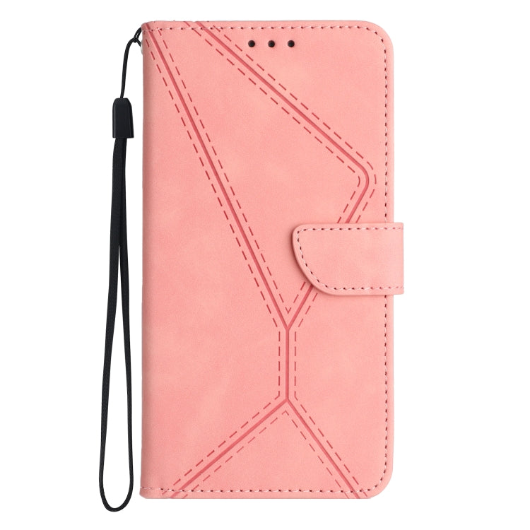 For Xiaomi Redmi A1+ / A2+ Stitching Embossed Leather Phone Case(Pink) - Xiaomi Cases by buy2fix | Online Shopping UK | buy2fix