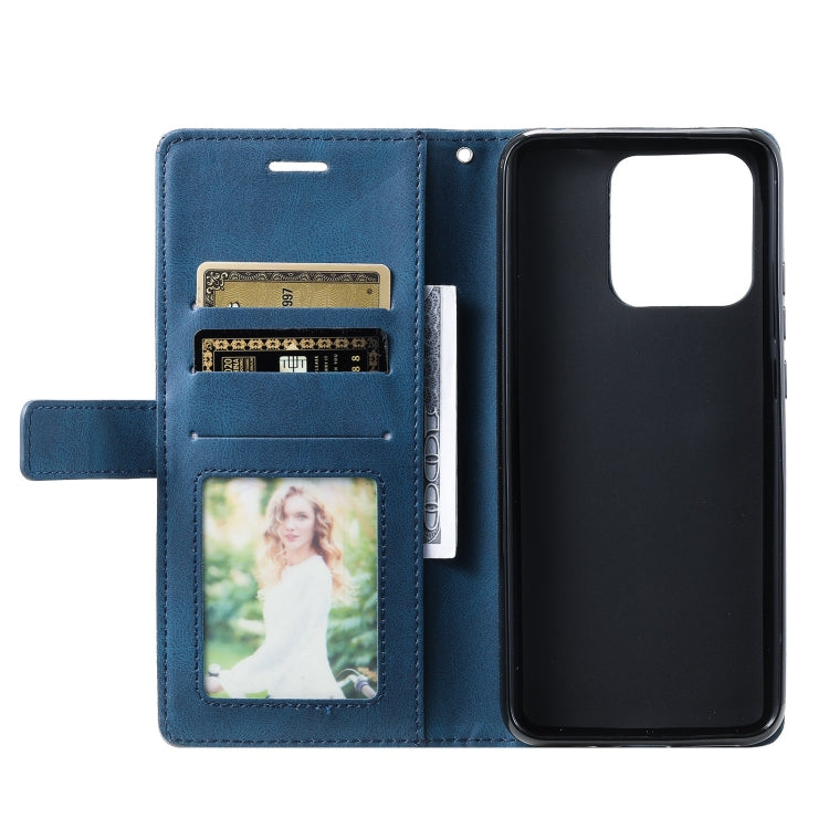 For Xiaomi 13 Skin Feel Splicing Horizontal Flip Leather Phone Case(Blue) - 13 Cases by buy2fix | Online Shopping UK | buy2fix