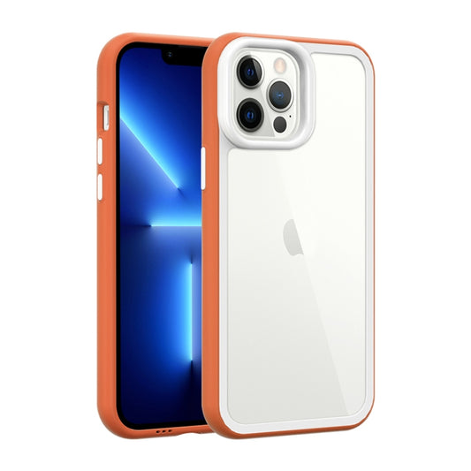 For iPhone 14 Pro Max Color Frame 2 in 1 Hollow Cooling Phone Case(Orange) - iPhone 14 Pro Max Cases by buy2fix | Online Shopping UK | buy2fix