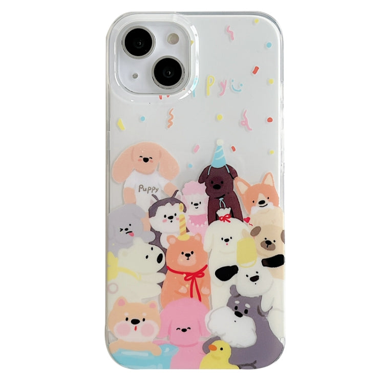 For iPhone 14 Pro Max IMD Cute Animal Pattern Phone Case(Dog) - iPhone 14 Pro Max Cases by buy2fix | Online Shopping UK | buy2fix