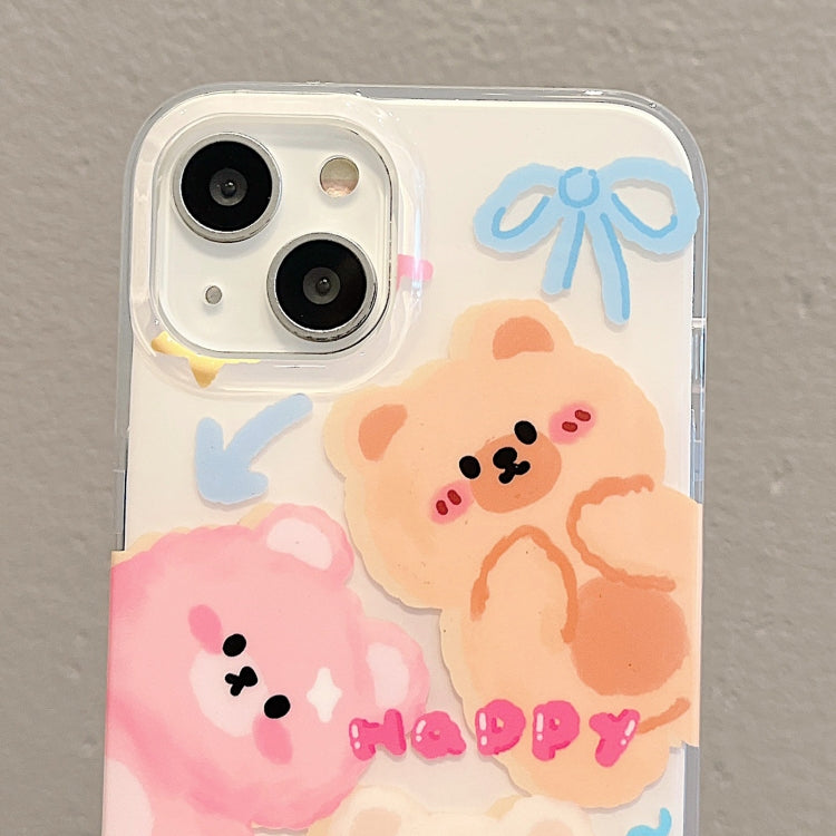 For iPhone 11 IMD Cute Animal Pattern Phone Case(Bear) - iPhone 11 Cases by buy2fix | Online Shopping UK | buy2fix