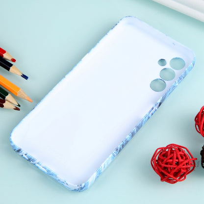 For Samsung Galaxy A14 Marble Pattern Phone Case(Navy Blue White) - Galaxy Phone Cases by buy2fix | Online Shopping UK | buy2fix