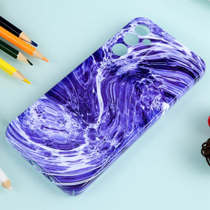 For Samsung Galaxy A34 Marble Pattern Phone Case(Purple White) - Galaxy Phone Cases by buy2fix | Online Shopping UK | buy2fix