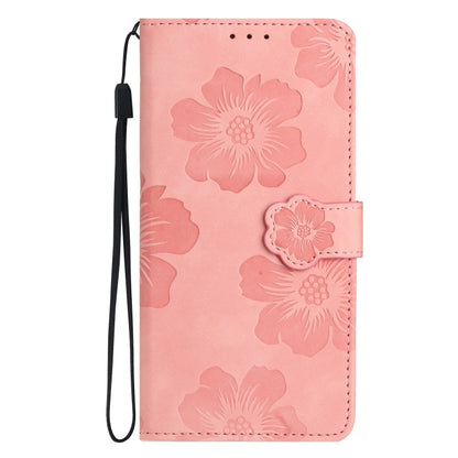 For Xiaomi 13 Flower Embossing Pattern Leather Phone Case(Pink) - 13 Cases by buy2fix | Online Shopping UK | buy2fix