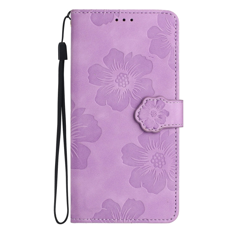 For Xiaomi Mi 11 Pro Flower Embossing Pattern Leather Phone Case(Purple) - Xiaomi Cases by buy2fix | Online Shopping UK | buy2fix