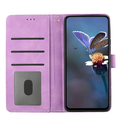 For Xiaomi Redmi Note 12 5G Flower Embossing Pattern Leather Phone Case(Purple) - Note 12 Cases by buy2fix | Online Shopping UK | buy2fix