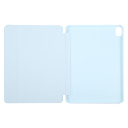 For iPad 10.9 2022 / Air 5 / Air 4 GEBEI 3-folding Holder Shockproof Flip Leather Tablet Case(Sky Blue) - iPad 10th Gen 10.9 Cases by GEBEI | Online Shopping UK | buy2fix