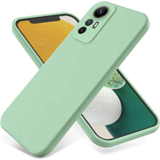 For Xiaomi Redmi Note 12S 4G Pure Color Liquid Silicone Shockproof Phone Case(Green) - Xiaomi Cases by buy2fix | Online Shopping UK | buy2fix