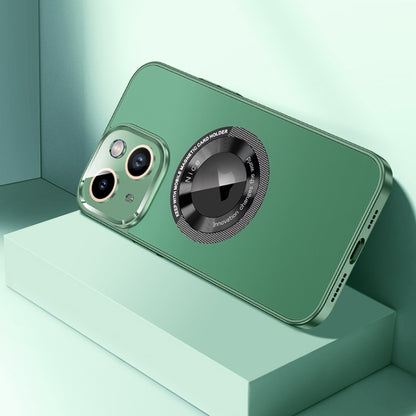 For iPhone 13 CD Texture MagSafe Magnetic Phone Case(Dark Green) - iPhone 13 Cases by buy2fix | Online Shopping UK | buy2fix