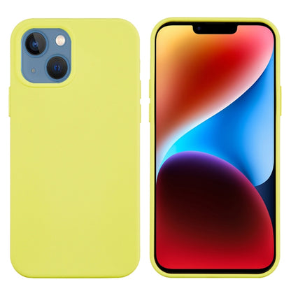 For iPhone 15 Plus Solid Color Silicone Phone Case(Lemon Yellow) - iPhone 15 Plus Cases by buy2fix | Online Shopping UK | buy2fix