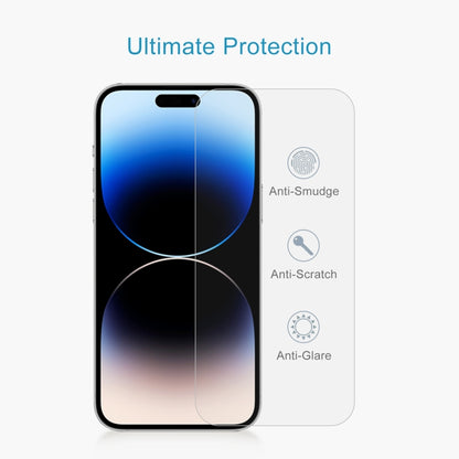 For iPhone 15 Plus / 15 Pro Max 50pcs 0.26mm 9H 2.5D High Aluminum Tempered Glass Film - Tempered Glass Film by buy2fix | Online Shopping UK | buy2fix