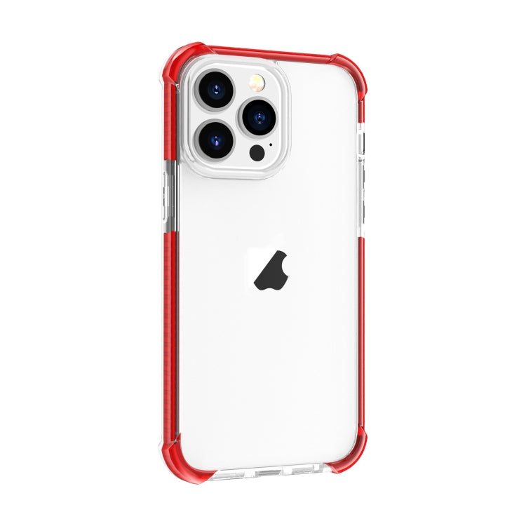 For iPhone 15 Pro Four-corner Shockproof TPU + Acrylic Phone Case(Red) - iPhone 15 Pro Cases by buy2fix | Online Shopping UK | buy2fix