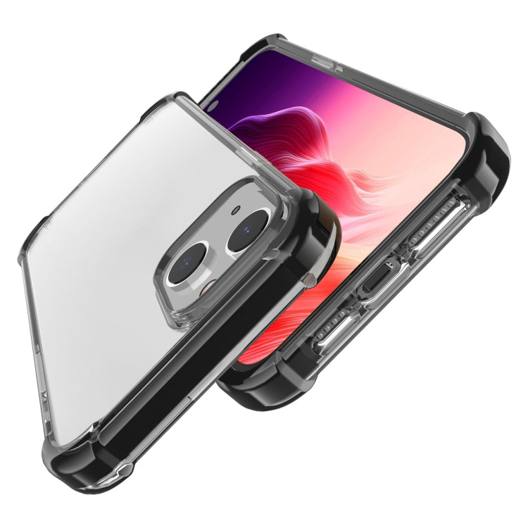 For iPhone 15 Plus Four-corner Shockproof TPU + Acrylic Phone Case(Black) - iPhone 15 Plus Cases by buy2fix | Online Shopping UK | buy2fix