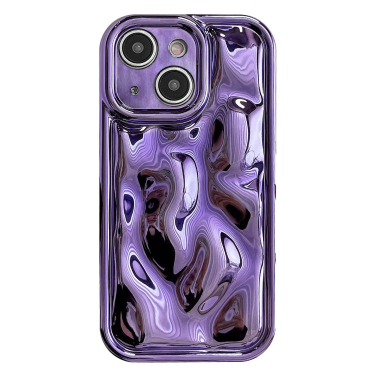 For iPhone 14 Electroplating Meteorite Texture TPU Phone Case(Purple) - iPhone 14 Cases by buy2fix | Online Shopping UK | buy2fix