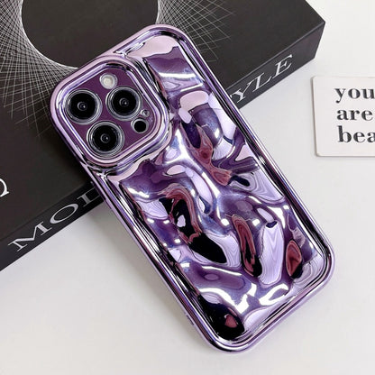 For iPhone 11 Electroplating Meteorite Texture TPU Phone Case(Purple) - iPhone 11 Cases by buy2fix | Online Shopping UK | buy2fix