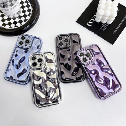 For iPhone 14 Electroplating Meteorite Texture TPU Phone Case(Silver) - iPhone 14 Cases by buy2fix | Online Shopping UK | buy2fix