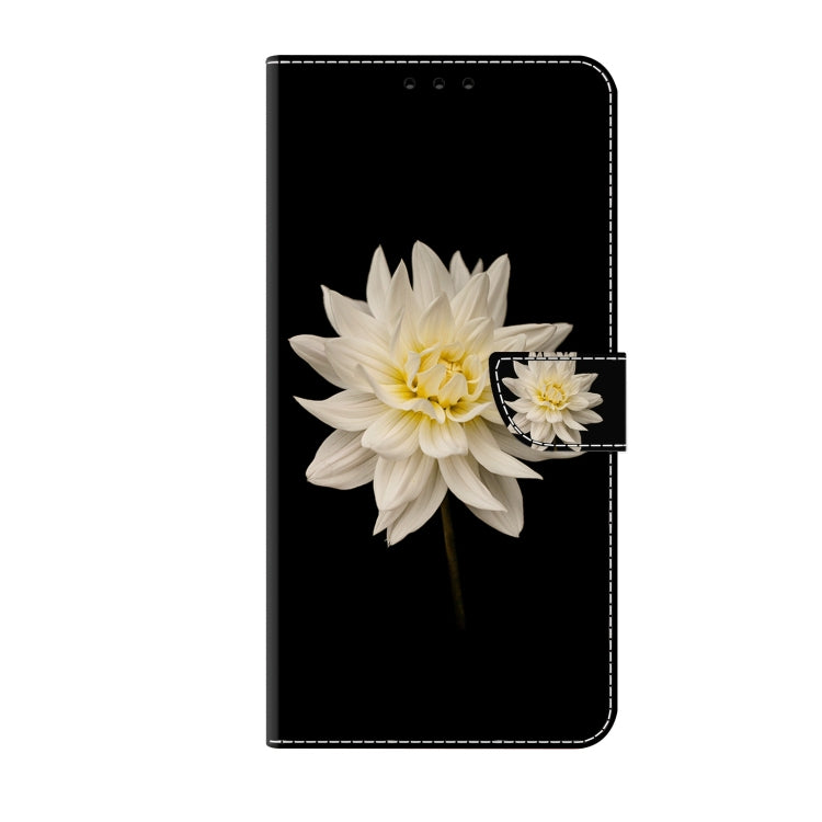 For Xiaomi Redmi 9C Crystal 3D Shockproof Protective Leather Phone Case(White Flower) - Xiaomi Cases by buy2fix | Online Shopping UK | buy2fix