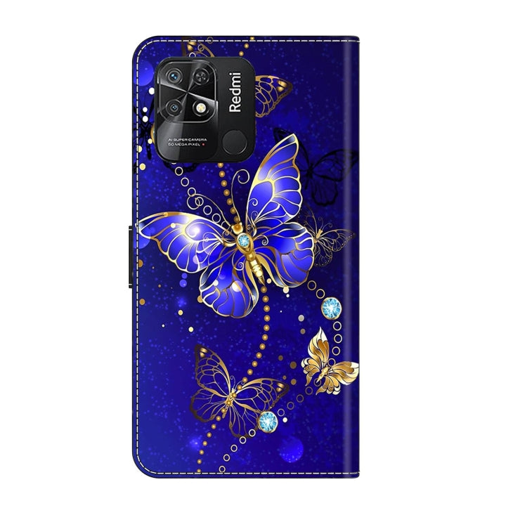 For Xiaomi Redmi 10C Crystal 3D Shockproof Protective Leather Phone Case(Diamond Butterfly) - Xiaomi Cases by buy2fix | Online Shopping UK | buy2fix