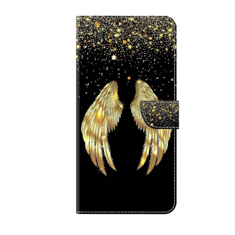 For Xiaomi Redmi Note 12 Pro Global Crystal 3D Shockproof Protective Leather Phone Case(Golden Wings) - Xiaomi Cases by buy2fix | Online Shopping UK | buy2fix