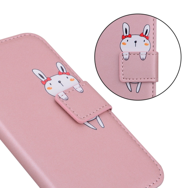 For iPhone 15 Pro Max Cartoon Buckle Horizontal Flip Leather Phone Case(Pink) - iPhone 15 Pro Max Cases by buy2fix | Online Shopping UK | buy2fix