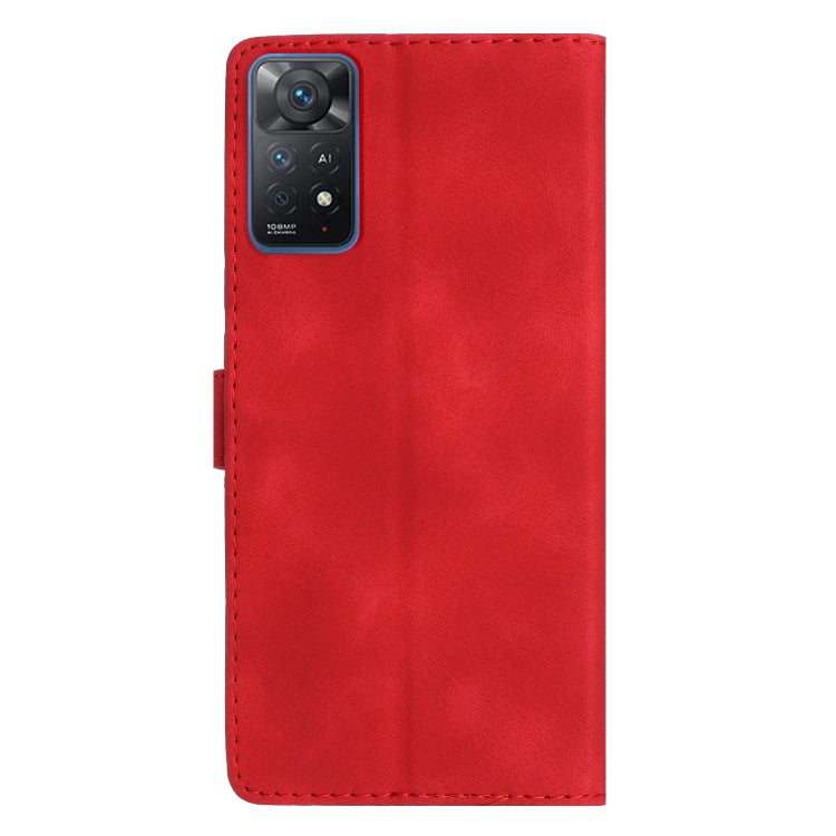 For Xiaomi Redmi Note 11 Pro 5G Global Flower Butterfly Embossing Pattern Leather Phone Case(Red) - Redmi Note 11 Pro Case by buy2fix | Online Shopping UK | buy2fix