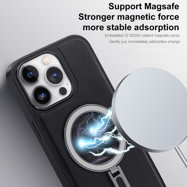 For iPhone 12 / 12 Pro MagSafe Magnetic Holder Phone Case(Royal Blue) - iPhone 12 / 12 Pro Cases by buy2fix | Online Shopping UK | buy2fix