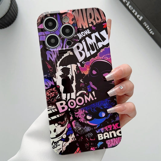 For iPhone 15 Pro Painted Pattern Precise Hole PC Phone Case(Comics Umbrella Boy) - iPhone 15 Pro Cases by buy2fix | Online Shopping UK | buy2fix