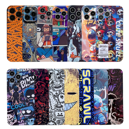 For iPhone 13 Painted Pattern Precise Hole PC Phone Case(Golden Robot) - iPhone 13 Cases by buy2fix | Online Shopping UK | buy2fix